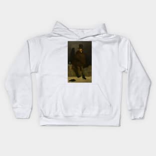 The Absinthe Drinker by Edouard Manet Kids Hoodie